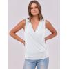 imageANRABESS Womens V Neck Tank Tops Wrap Banded Hem Shirts Sleeveless Ruched Going Out Blouse 2026 Summer Fashion ClothingWhite