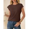 imageANRABESS Womens Waffle Knit Cap Sleeve T Shirts Summer Casual Tops Basic Tee Work Blouses 2026 Spring Vacation ClothesBrown