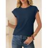 imageANRABESS Womens Waffle Knit Cap Sleeve T Shirts Summer Casual Tops Basic Tee Work Blouses 2026 Spring Vacation ClothesNavy Blue