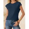 imageANRABESS Womens Waffle Knit Cap Sleeve T Shirts Summer Casual Tops Basic Tee Work Blouses 2026 Spring Vacation ClothesNavy Blue