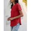 imageANRABESS Womens Waffle Knit Tops Short Sleeve Crewneck Shirts Curved Hem Summer Dressy Casual Blouses Spring Fashion ClothingBright Red