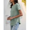 imageANRABESS Womens Waffle Knit Tops Short Sleeve Crewneck Shirts Curved Hem Summer Dressy Casual Blouses Spring Fashion ClothingLight Green