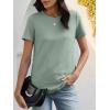 imageANRABESS Womens Waffle Knit Tops Short Sleeve Crewneck Shirts Curved Hem Summer Dressy Casual Blouses Spring Fashion ClothingLight Green