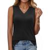 imageANRABESS Tank Tops for Women Summer V Neck Sleeveless Basic Tee Casual Loose Fit Shirts 2026 Spring Beach Vacation ClothesBlack