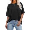 imageANRABESS Womens Oversized T Shirts Short Sleeve Crewneck Tops Casual Loose Basic Tee Shirts 2026 Summer Trendy OutfitsBlack