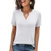 imageANRABESS Womens Short Sleeve V Neck Tops Summer Casual TShirts Blouses 2026 Spring Trendy Beach Vacation ClothesWhite