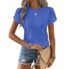 imageANRABESS Womens Tops Summer Eyelet Petal Short Sleeve T Shirts Dressy Casual Blouses Ladies Basic Tees 2026 Spring ClothesRoyal Blue