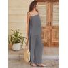 imageANRABESS 2 Piece Sets for Women Summer Casual Lounge Spaghetti Strap Top Wide Leg Pants Set Vacation Beach Travel OutfitsDark Gray
