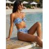 imageANRABESS Bikini Sets for Women Bandeau O Ring 2 Piece Swimsuit Floral Halter Tie Back Bathing Suit 2026 Summer Beach SwimwearWhite Blue Floral