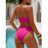 imageANRABESS Bikini Sets for Women Two Piece Swimsuit Summer Sexy Double Loop Cheeky Thong Bathing Suits Beach Vacation SwimwearHot Pink