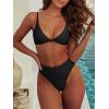 imageANRABESS Bikini Sets for Women V Neck Knot Front Two Piece Swimsuits Bathing Suit 2026 Summer Beach Sexy SwimwearBlack