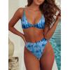 imageANRABESS Bikini Sets for Women V Neck Knot Front Two Piece Swimsuits Bathing Suit 2026 Summer Beach Sexy SwimwearOcean Wave Print