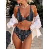 imageANRABESS Bikini Sets for Women V Neck Knot Front Two Piece Swimsuits Bathing Suit 2026 Summer Beach Sexy SwimwearPolka Dot