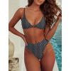 imageANRABESS Bikini Sets for Women V Neck Knot Front Two Piece Swimsuits Bathing Suit 2026 Summer Beach Sexy SwimwearPolka Dot