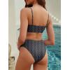imageANRABESS Bikini Sets for Women V Neck Knot Front Two Piece Swimsuits Bathing Suit 2026 Summer Beach Sexy SwimwearPolka Dot