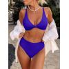 imageANRABESS Bikini Sets for Women V Neck Knot Front Two Piece Swimsuits Bathing Suit 2026 Summer Beach Sexy SwimwearRoyal Blue