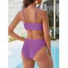 imageANRABESS High Waisted Bikini Sets for Women Tummy Control 2 Piece Swimsuits Ribbed Textured Bathing Suits Beach SwimwearPurple