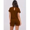 imageANRABESS Rompers for Women Summer 2026 Casual Dressy One Piece Tshirt Short Pants Jumpsuit Beach Vacation Outfit Clothes04 Brown