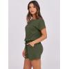 imageANRABESS Rompers for Women Summer 2026 Casual Dressy One Piece Tshirt Short Pants Jumpsuit Beach Vacation Outfit ClothesArmy Green