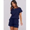 imageANRABESS Rompers for Women Summer 2026 Casual Dressy One Piece Tshirt Short Pants Jumpsuit Beach Vacation Outfit ClothesNavy Blue