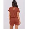 imageANRABESS Rompers for Women Summer 2026 Casual Dressy One Piece Tshirt Short Pants Jumpsuit Beach Vacation Outfit ClothesOrange Red