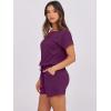 imageANRABESS Rompers for Women Summer 2026 Casual Dressy One Piece Tshirt Short Pants Jumpsuit Beach Vacation Outfit ClothesPurple
