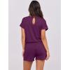 imageANRABESS Rompers for Women Summer 2026 Casual Dressy One Piece Tshirt Short Pants Jumpsuit Beach Vacation Outfit ClothesPurple