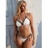 imageANRABESS Sexy Bikini Sets for Women Ruffle Trim Two Piece Swimsuit 2026 Summer Bathing Suit Halter String Triangle SwimwearWhite