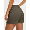 imageANRABESS Shorts for Women Summer Casual High Waisted Side Zipper Dressy Shorts with Pockets Comfy Cute 2026 Vacation OutfitsArmy