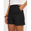 imageANRABESS Shorts for Women Summer Casual High Waisted Side Zipper Dressy Shorts with Pockets Comfy Cute 2026 Vacation OutfitsBlack