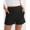 imageANRABESS Shorts for Women Summer Casual High Waisted Side Zipper Dressy Shorts with Pockets Comfy Cute 2026 Vacation OutfitsBlack