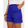 imageANRABESS Shorts for Women Summer Casual High Waisted Side Zipper Dressy Shorts with Pockets Comfy Cute 2026 Vacation OutfitsBlue