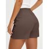 imageANRABESS Shorts for Women Summer Casual High Waisted Side Zipper Dressy Shorts with Pockets Comfy Cute 2026 Vacation OutfitsCoffee
