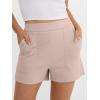 imageANRABESS Shorts for Women Summer Casual High Waisted Side Zipper Dressy Shorts with Pockets Comfy Cute 2026 Vacation OutfitsLight Khaki