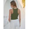 imageANRABESS Sleeveless Tank Tops for Women High Neck Racerback Ribbed Knit Top Summer 2026 Casual Basic Slim Fit Workout ShirtsArmy Green