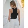 imageANRABESS Sleeveless Tank Tops for Women High Neck Racerback Ribbed Knit Top Summer 2026 Casual Basic Slim Fit Workout ShirtsBlack