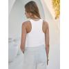 imageANRABESS Sleeveless Tank Tops for Women High Neck Racerback Ribbed Knit Top Summer 2026 Casual Basic Slim Fit Workout ShirtsWhite