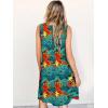 imageANRABESS Summer Dresses for Women Beach Floral Tshirt Sundress Loose Casual Boho Tank Dress with Pocket Vacation OutfitsOrange Red Blue Leaf