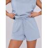 imageANRABESS Two Piece Sets for Women 2026 Summer Short Lounge Set Casual Beach Vacation Outfits Spring Sweatsuits TracksuitLight Blue