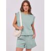 imageANRABESS Two Piece Sets for Women 2026 Summer Short Lounge Set Casual Beach Vacation Outfits Spring Sweatsuits TracksuitMint Green
