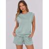 imageANRABESS Two Piece Sets for Women 2026 Summer Short Lounge Set Casual Beach Vacation Outfits Spring Sweatsuits TracksuitMint Green