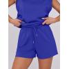 imageANRABESS Two Piece Sets for Women 2026 Summer Short Lounge Set Casual Beach Vacation Outfits Spring Sweatsuits TracksuitRoyal Blue