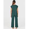 imageANRABESS Women 2 Piece Lounge Sets Summer Casual Knit Sweater Vest Pant Set Beach Vacation Clothes 2026 Airport OutfitsDark Green