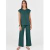 imageANRABESS Women 2 Piece Lounge Sets Summer Casual Knit Sweater Vest Pant Set Beach Vacation Clothes 2026 Airport OutfitsDark Green