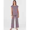 imageANRABESS Women 2 Piece Lounge Sets Summer Casual Knit Sweater Vest Pant Set Beach Vacation Clothes 2026 Airport OutfitsPurple