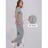imageANRABESS Women 2 Piece Lounge Sets Summer Travel Sweat Outfits Short Sleeve Wide Leg Casual Matching Tracksuits ClothesGrey
