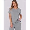 imageANRABESS Women 2 Piece Lounge Sets Summer Travel Sweat Outfits Short Sleeve Wide Leg Casual Matching Tracksuits ClothesGrey