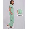 imageANRABESS Women 2 Piece Lounge Sets Summer Travel Sweat Outfits Short Sleeve Wide Leg Casual Matching Tracksuits ClothesMint Green
