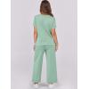imageANRABESS Women 2 Piece Lounge Sets Summer Travel Sweat Outfits Short Sleeve Wide Leg Casual Matching Tracksuits ClothesMint Green