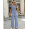 imageANRABESS Women 2 Piece Outfits Summer Lounge Sets Crochet Knit Sweater Vest Wide Leg Pants Casual Beach Vacation ClothesDusty Blue